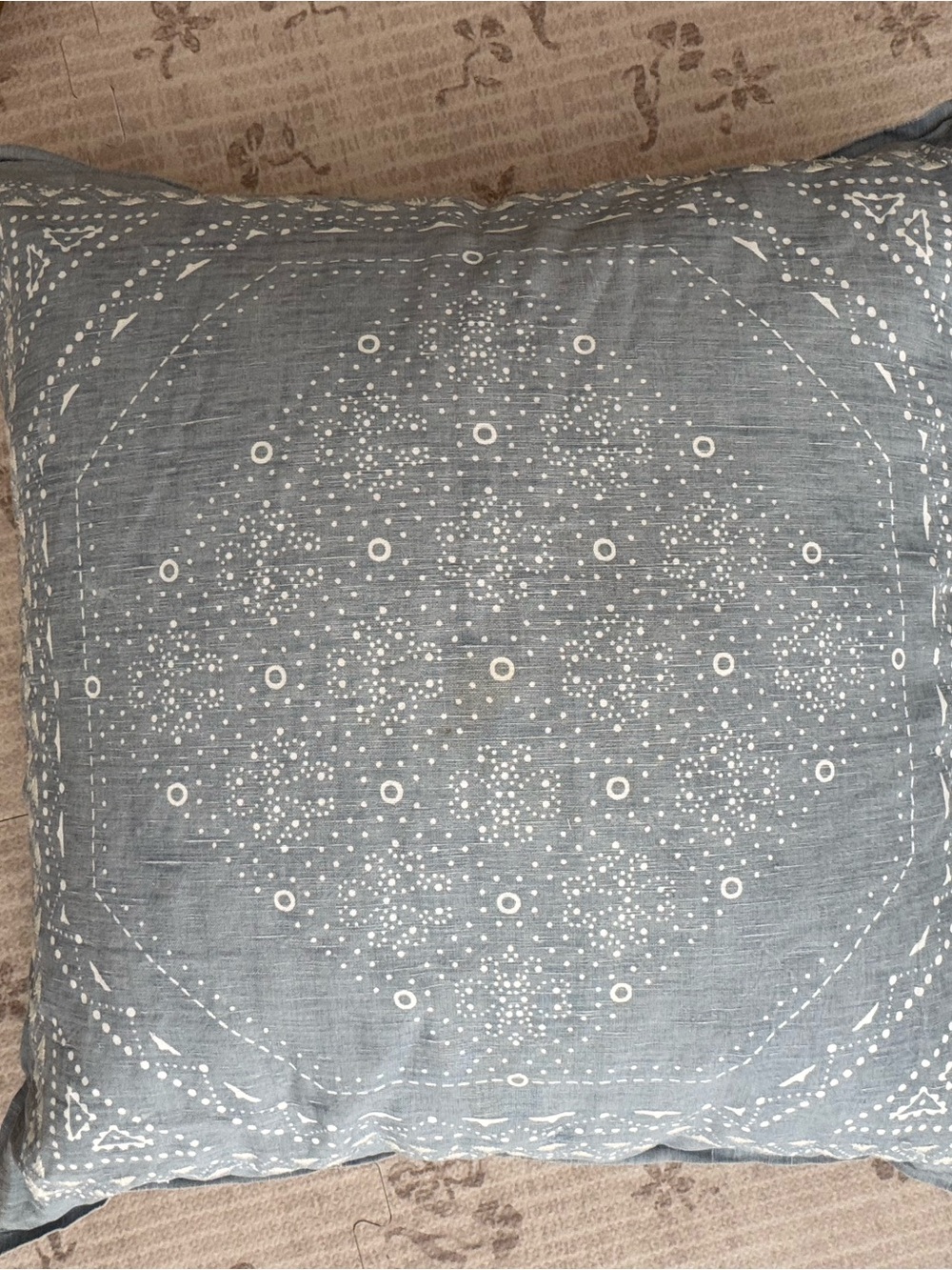 Serena & Lily Light Blue Linen Pillowcase